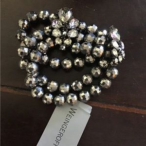 Vintage Weingeroff Rhinestone/Beaded Bracelet Deadstock